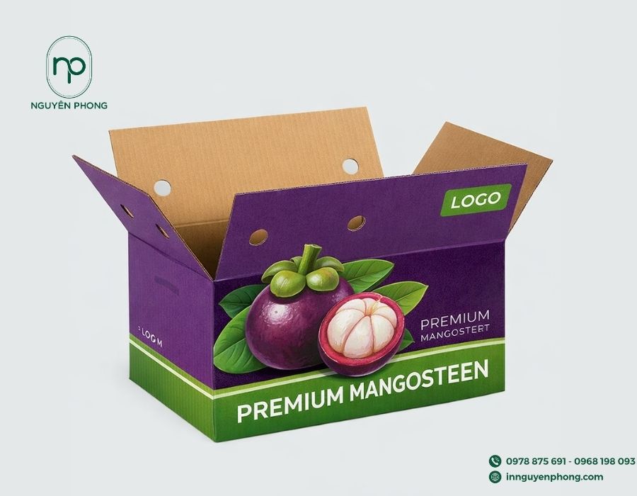 Mẫu thùng carton đựng măng cụt 